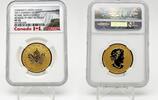 Canada 200$ ICONIC MAPLE LEAF REVERSE PROOF 1 oz Pure Gold Coin -