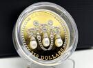 Canada 250$ Her Majesty Queen Elizabeth Lovers Knot TIARA PEARLS & DIAMONDS Gold Coin -