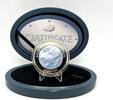 Cook Islands 50$ ZEPPELIN Mother Of Pearl Airship Hindenburg 5 oz Silver Coin -