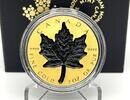 Canada 200$ SUPER INCUSE MAPLE LEAF GML Black Rhodium 2 oz Pure Gold Coin -