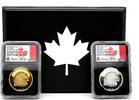 Canada 250$ PROUD BALD EAGLE 2 oz Gold Coin & 1 oz Silver Coin -