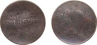 Argentina 2 Reales Argentina State of Buenos Aires 1854 2 Reales Copper Buenos Aires Mint 7.3g VF KM 9 CJ 18 CJ 19 CJ 20 CJ 21 -