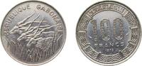 Gabon 100 Francs Gabon Republic 1975 100 Francs Nickel Paris Mint (4000000) 7g AU KM 13 Schön 12 -