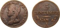 France 5 Centimes France First Republic AN 4 (1795) A 5 Centimes Copper Paris Mint (11589079) 4.8g VF F 113 KM 635 Gad 124 -
