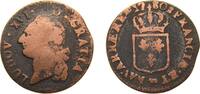 France 1 Sol France Kingdom 1780 1 Sol - Louis XVI Copper Pau Mint 9.35g VF KM 586 Dy royales 1715 Ciani 2196 -