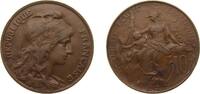 France 10 Centimes France Third Republic 1912 10 Centimes Bronze (9500000) 10g XF F 136 Gad 277 Schön 183 KM 843 GEM 34.1 / 34.7 / 34.8 / 34.9 -