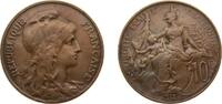 France 10 Centimes France Third Republic 1913 10 Centimes Bronze (9000000) 10g VF F 136 Gad 277 Schön 183 KM 843 GEM 34.1 / 34.7 / 34.8 / 34.9 -