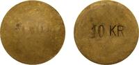 Sweden 10 Kronor Sweden Kingdom ND Token - 10 Kronor Brass 9.15g AU -