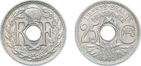 France 25 Centimes France Third Republic 1919 25 Centimes (No Dash) Copper-nickel (5106398) 4.97g UNC F 171 Gad 380 Schön 195a KM 867a -