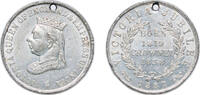 Great Britain NULL Great Britain United Kingdom 1887 Medal - Victoria (Jubilee) 16.2g AU Holed -