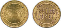 United States Token United States 1970 1 Passage Bridge Token - 1934 Delaware River Joint Toll Bridge Commission Brass 3.1g UNC -