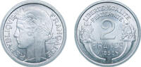 France 2 Francs France Fourth Republic 1958 2 Francs Aluminium-magnesium (95% Aluminium, 5% Magnesium) (9906000) 2.19g UNC F 269 Gad 538 KM 886a -