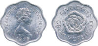 Seychelles 5 Cents Seychelles 1975 5 Cents - Elizabeth II (FAO) Aluminium-magnesium (1200000) 0.78g UNC KM 18 Schön 18 -