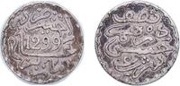 Morocco ½ Dirham Morocco AH1299 (1882) ½ Dirham - Moulay al-Hasan I Silver (.835) (13527335) 1.45g VF Y 4 -