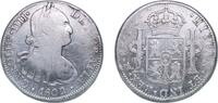 Mexico 8 Reales Mexico Spanish colony 1802 Mo FT 8 Reales - Charles IV Silver (.903) Mexico City Mint 26.51g VF KM 109 -