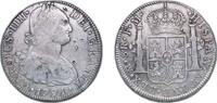 Mexico 8 Reales Mexico Spanish colony 1791 Mo FM 8 Reales - Charles IV Silver (.903) Mexico City Mint 26.82g XF Chopmarked KM 109 -