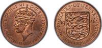 Jersey 1⁄24 Shilling Jersey British dependency 1946 1⁄24 Shilling - George VI Bronze (72000) 5.7g UNC KM 17 -