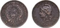 Argentina 2 Centavos Argentina Federal Republic 1889 2 Centavos Bronze (2391000) 10.08g VF KM 33 -