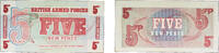 Great Britain 5 New Pence Great Britain ND 5 New Pence British Armed Forces UNC -