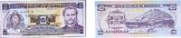 Honduras 2 Lempiras Honduras Republic 2003 2 Lempiras Paper UNC P 80 P 80A -
