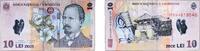 Romania 10 Lei 2005 Romania Republic 2005 10 Lei Polymer XF P 119 XF 4,40 EUR prix TTC + 10,00 EUR frais d'envoi