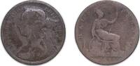 Great Britain ½ Penny Great Britain United Kingdom 1886 ½ Penny - Victoria (2nd portrait; 2nd type) Bronze (8586156) 5.2g VF KM 754 Sp 3956 Sp 3957 -