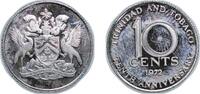 Trinidad and Tobago 10 Cents Trinidad and Tobago British colony 1972 FM 10 Cents - Elizabeth II (Independence) Copper-nickel The Franklin Mint (16000) 1.34g -