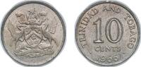 Trinidad and Tobago 10 Cents Trinidad and Tobago British colony 1966 10 Cents - Elizabeth II Copper-nickel (75% Copper, 25% Nickel) The Franklin Mint (780000 -