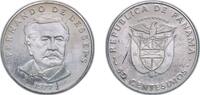 Panama 50 Centesimos Panama Republic 1977 FM 50 Centésimos (Fernando de Lesseps) Copper-nickel clad copper (Cladding: 75% Copper, 25% Nickel; Core: 1 -