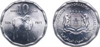 Somalia 10 Senti Somalia Democratic Republic 1976 10 Senti (FAO) Aluminium-magnesium (97.6% Aluminium, 2.4% Magnesium) Royal Mint (40500000) 1.4g -