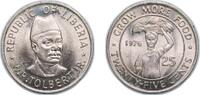 Liberia 25 Cents 1976 Royal Mint Liberia Republic 1976 25 Cents (FAO) Co... 7,70 EUR prix TTC + 10,00 EUR frais d'envoi