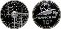 France 10 Francs France Fifth Republic 1996 10 Francs (World Cup) Silver (.900) (40000) 22.3g PF KM 1144 -