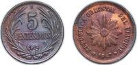 Uruguay 5 Centésimos Uruguay Oriental Republic of Uruguay 1947 So 5 Centésimos Copper Casa de Moneda de Chile Mint (2000000) 4.87g AU KM 21a SA 60, 6 -