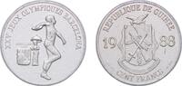Guinea 100 Francs Guinéens Guinea Republic 1988 100 Francs Guinéens (1992 Summer Olympic Games) Silver (.999) (5000) 15.7g UNC KM 57 Schön 57 -