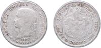 Colombia 50 Centavos Colombia United States of Colombia 1881 50 Centavos Silver (.835) Bogota Mint (1086000) 12.15g VF KM 177 Hernández 494 -