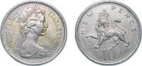 Great Britain 10 Pence Great Britain United Kingdom 1976 10 New Pence - Elizabeth II (2nd portrait) Copper-nickel (228220000) 11.34g VF KM 912 Sp F1 -