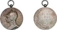 France France Third Republic 1921 Medal - Blois Silver plated bronze 29.68g XF -