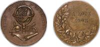 France France Third Republic 1908 Medal - Cours Normal DE L'Éducation Bronze 17.63g AU -