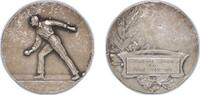 France France Third Republic 1930 Physical education medal - Sous Champion Silver plated bronze 52.52g AU -