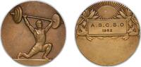 France France Fifth Republic 1962 Medal - ASCSO Bronze 52.78g UNC -