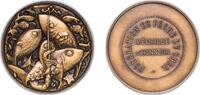 France France Fifth Republic ND Medal - Fédération de Pêche du Cher Bronze 70.07g UNC -