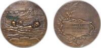 France France Republic ND Medal - Compagnie de sauveteurs de Reims Bronze 55.68g XF -