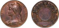France France Republic ND Medal - Association agricole de Gracay Bronze 58.69g AU -