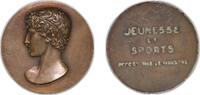 France France Republic ND Medal - Jeunesse et Sports Bronze 60.37g AU -
