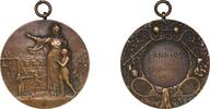 France France Third Republic 1932 Physical Education medal - Lannion Bronze 31.8g XF -