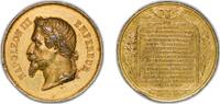 France France Second Empire 1859 Medal - Napoleon III (La paix de Villa Franca) Bronze gilde 59.32g XF -