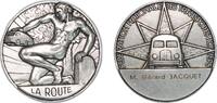 France France Fifth Republic ND Medal - Fédération nationale des transports routiers La Route Silver plated bronze 89.79g UNC -