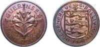 Guernsey 8 Doubles Guernsey British dependency 1959 8 Doubles - Elizabeth II Bronze (480000) 9.63g UNC KM 16 -