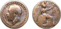 Great Britain 1 Farthing Great Britain United Kingdom 1914 1 Farthing - George V Bronze Royal Mint (Tower Hill) (6126900) 2.83g VF KM 808 -