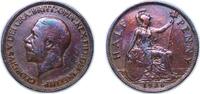 Great Britain ½ Penny Great Britain United Kingdom 1936 ½ Penny - George V (smaller portrait) Bronze Royal Mint (Tower Hill) (23008800) 5.67g VF KM 83 -